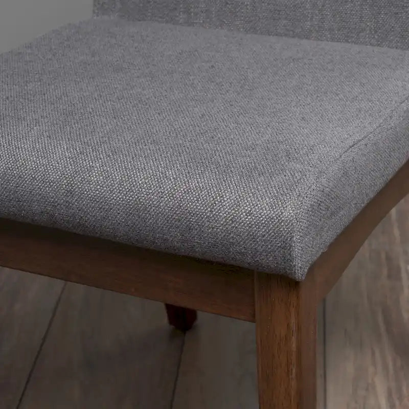 Chaises de salle à manger en tissu Dimitri Mid-Century (Lot de 2) par Christopher Knight Home