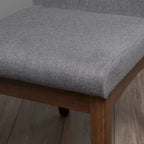 Chaises de salle à manger en tissu Dimitri Mid-Century (Lot de 2) par Christopher Knight Home