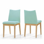 Chaises de salle à manger en tissu Dimitri Mid-Century (Lot de 2) par Christopher Knight Home