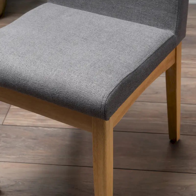 Chaises de salle à manger en tissu Dimitri Mid-Century (Lot de 2) par Christopher Knight Home