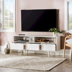 Mobile TV Middlebrook Alby in legno massello 58 pollici in stile Mid-Century