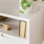 Mobile TV Middlebrook Alby in legno massello 58 pollici in stile Mid-Century