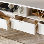 Mobile TV Middlebrook Alby in legno massello 58 pollici in stile Mid-Century