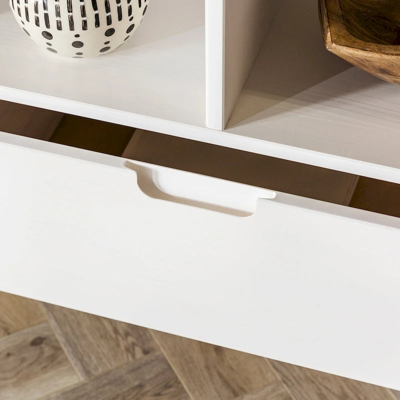 Mobile TV Middlebrook Alby in legno massello 58 pollici in stile Mid-Century