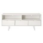 Mobile TV Middlebrook Alby in legno massello 58 pollici in stile Mid-Century