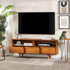 Mobile TV Middlebrook Alby in legno massello 58 pollici in stile Mid-Century