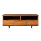 Mobile TV Middlebrook Alby in legno massello 58 pollici in stile Mid-Century