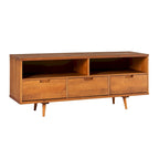 Mobile TV Middlebrook Alby in legno massello 58 pollici in stile Mid-Century