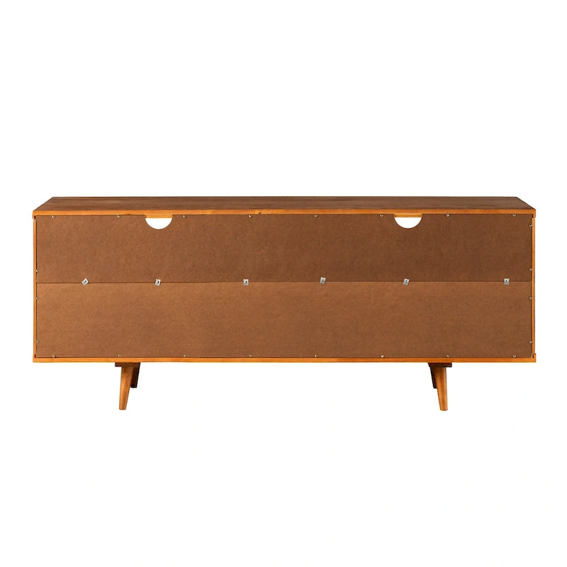 Mobile TV Middlebrook Alby in legno massello 58 pollici in stile Mid-Century