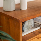 Mobile TV Middlebrook Alby in legno massello 58 pollici in stile Mid-Century