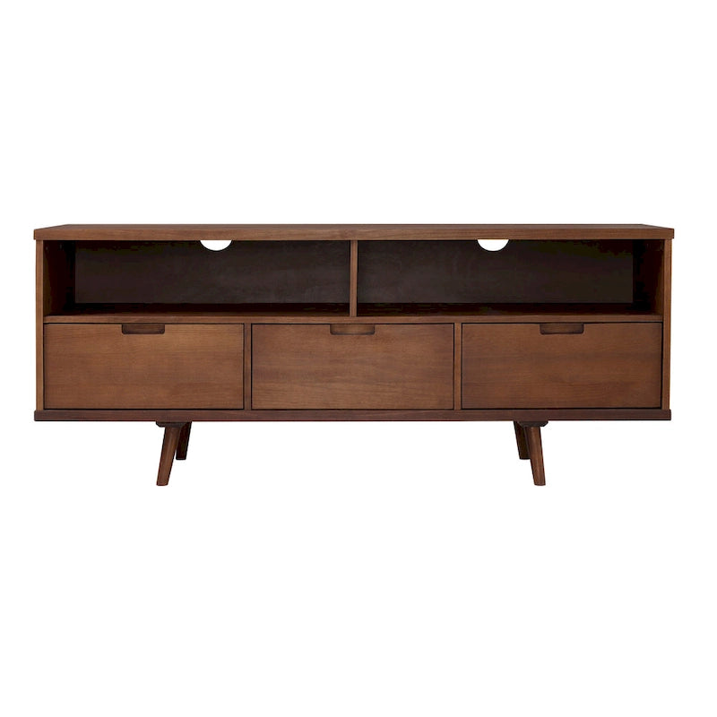 Mobile TV Middlebrook Alby in legno massello 58 pollici in stile Mid-Century