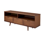 Mobile TV Middlebrook Alby in legno massello 58 pollici in stile Mid-Century