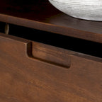 Mobile TV Middlebrook Alby in legno massello 58 pollici in stile Mid-Century
