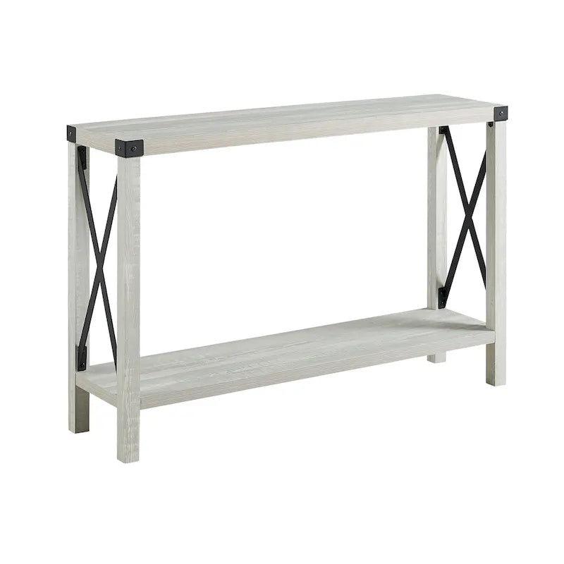 Tavolo da ingresso X-frame in stile rustico Middlebrook da 46 pollici