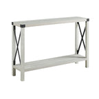 Tavolo da ingresso X-frame in stile rustico Middlebrook da 46 pollici