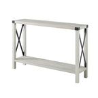 Tavolo da ingresso X-frame in stile rustico Middlebrook da 46 pollici