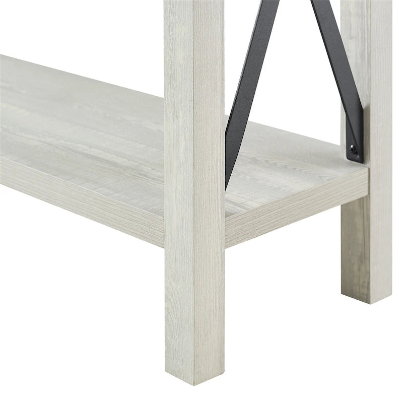 Tavolo da ingresso X-frame in stile rustico Middlebrook da 46 pollici