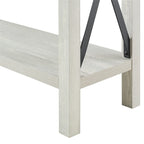 Tavolo da ingresso X-frame in stile rustico Middlebrook da 46 pollici