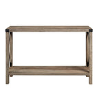 Tavolo da ingresso X-frame in stile rustico Middlebrook da 46 pollici