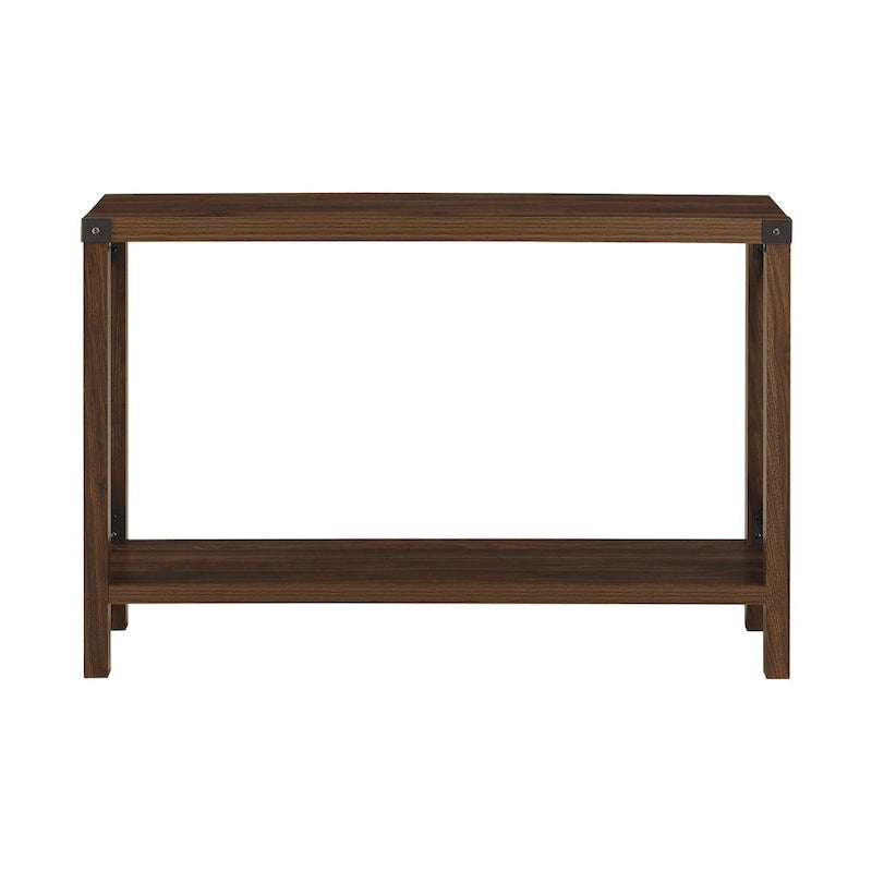 Tavolo da ingresso X-frame in stile rustico Middlebrook da 46 pollici