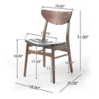 Anise Set da pranzo di 7 pezzi stile Mid-Century Modern con tavolo a gambe incrociate di Christopher Knight Home