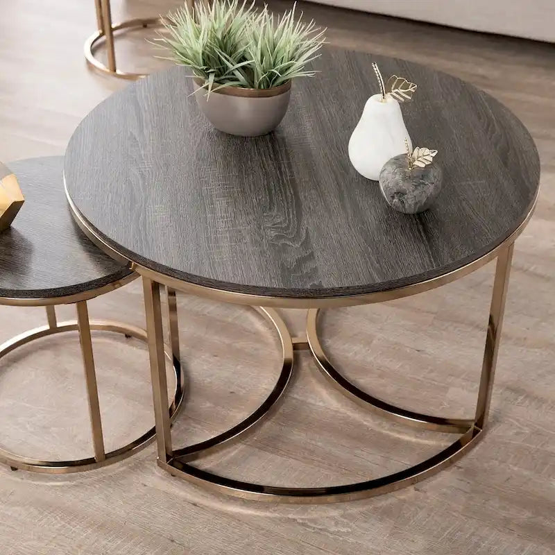 Tavolino nidificabile rotondo a 3 pezzi Henderson di SEI Furniture