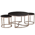 Tavolino nidificabile rotondo a 3 pezzi Henderson di SEI Furniture