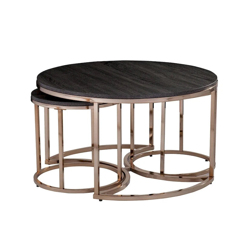Tavolino nidificabile rotondo a 3 pezzi Henderson di SEI Furniture