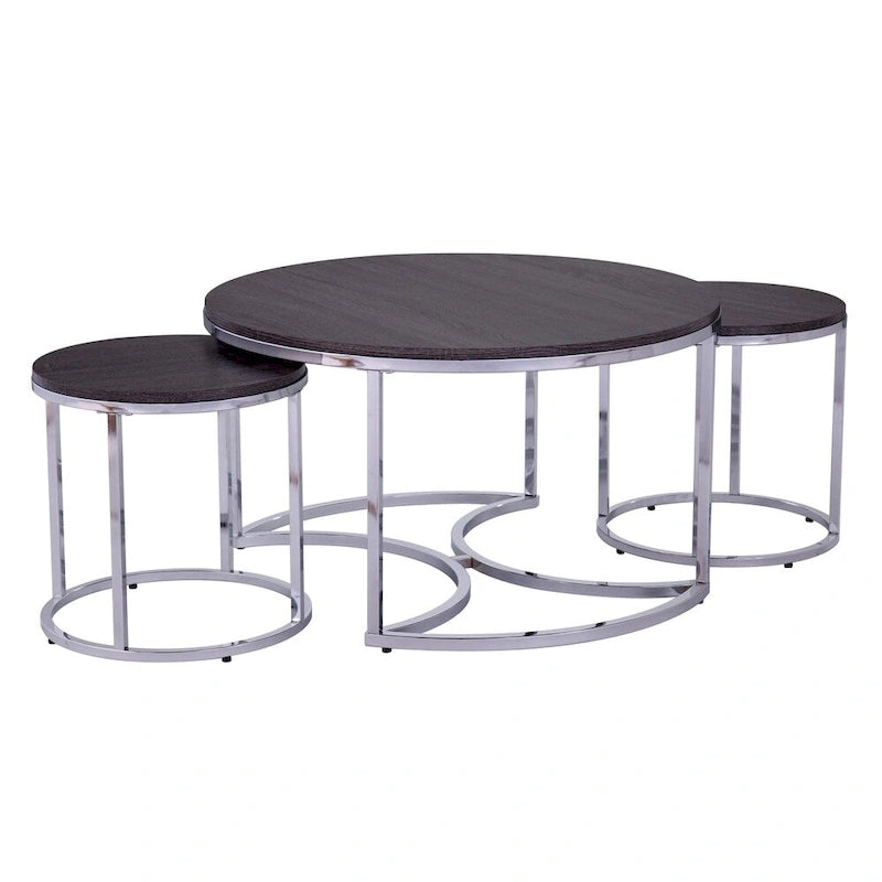 Tavolino nidificabile rotondo a 3 pezzi Henderson di SEI Furniture