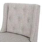 Tabouret de bar à dossier ailé capitonné en tissu Lansglen (lot de 2) par Christopher Knight Home