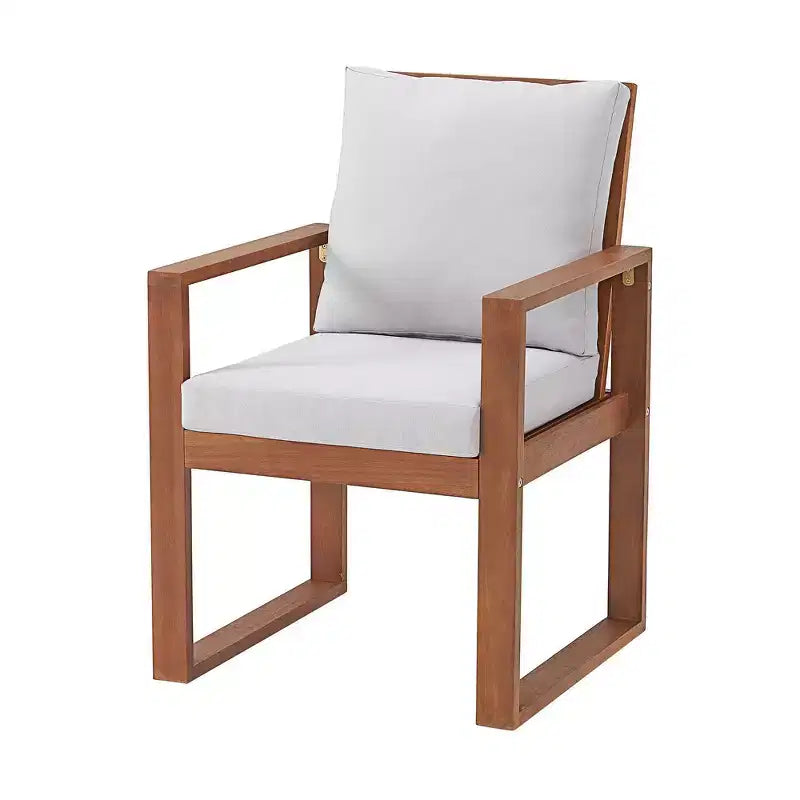 Set da pranzo da esterno Alaterre Furniture 6 pz, tavolo Weston con ombrellone automatico inclinabile da 3 metri