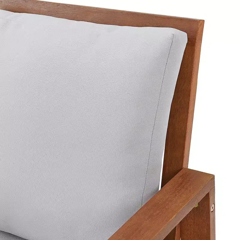 Set da pranzo da esterno 6 pz Alaterre Furniture, tavolo Weston con ombrellone rettangolare da 3 m
