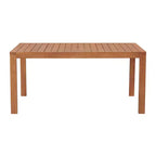 Set da pranzo da esterno 6 pz Alaterre Furniture, tavolo Weston con ombrellone rettangolare da 3 m