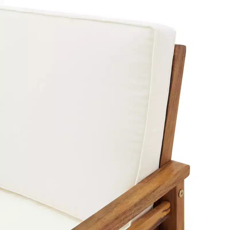 Set da pranzo da esterno Alaterre Furniture 6 pz, tavolo Okemo con ombrellone a inclinazione automatica da 3 m