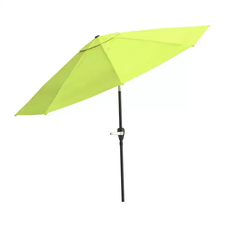 Set da pranzo da esterno Alaterre Furniture 6 pz, tavolo Okemo con ombrellone a inclinazione automatica da 3 m