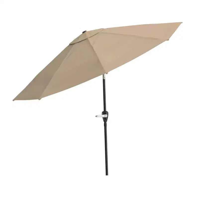 Set da pranzo da esterno Alaterre Furniture 6 pz, tavolo Okemo con ombrellone a inclinazione automatica da 3 m