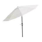 Set da pranzo da esterno Alaterre Furniture 8 pz, tavolo Okemo con ombrellone a inclinazione automatica da 3 m