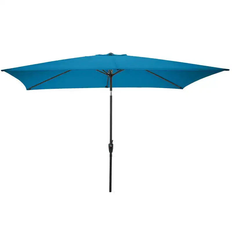 Set da pranzo da esterno Alaterre Furniture 6 pz, tavolo Okemo con ombrellone rettangolare da 10 piedi