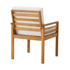 Set da pranzo da esterno Alaterre Furniture 8 pezzi, tavolo Okemo con ombrellone rettangolare da 3 m