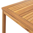 Set da pranzo da esterno Alaterre Furniture 8 pezzi, tavolo Okemo con ombrellone rettangolare da 3 m