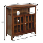 Mobile TV con armadietti contenitori Convenience Concepts Big Sur Highboy da 40 pollici