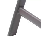 Crestlive Products Set da pranzo da esterno 5 pezzi con 4 sedie pieghevoli e tavolo Mobili da pranzo da esterno con piano in vetro quadrato