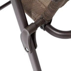 Crestlive Products Set da pranzo da esterno 5 pezzi con 4 sedie pieghevoli e tavolo Mobili da pranzo da esterno con piano in vetro quadrato