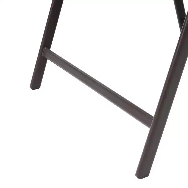Ensemble de salle à manger Crestlive Products 6 pièces pour patio, 4 chaises pliantes, table carrée en verre trempé et parasol