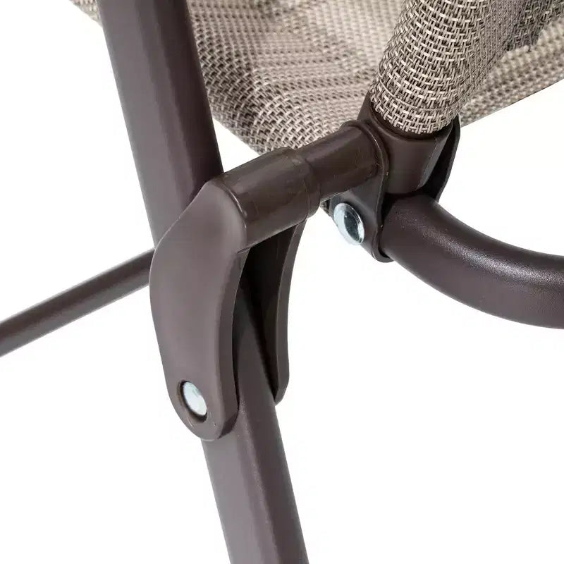 Ensemble de salle à manger Crestlive Products 6 pièces pour patio, 4 chaises pliantes, table carrée en verre trempé et parasol