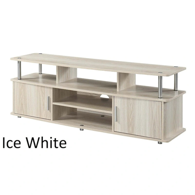 Convenience Concepts Designs2Go Mobile TV Stand Monterey da 65 pollici con armadietti e mensole