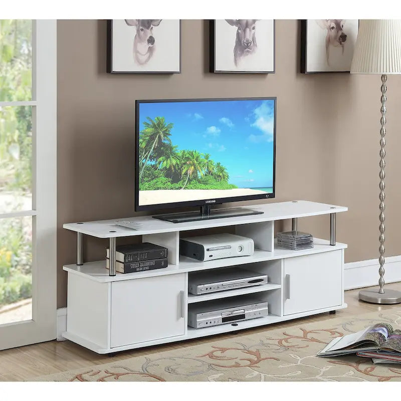 Convenience Concepts Designs2Go Mobile TV Stand Monterey da 65 pollici con armadietti e mensole