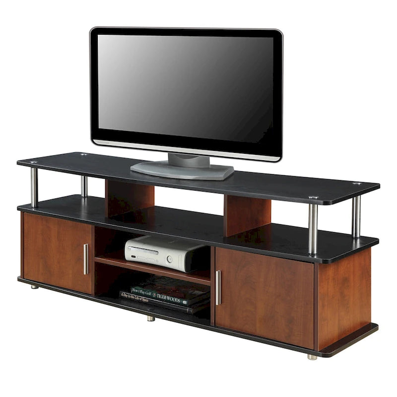 Convenience Concepts Designs2Go Mobile TV Stand Monterey da 65 pollici con armadietti e mensole