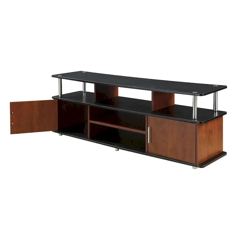 Convenience Concepts Designs2Go Mobile TV Stand Monterey da 65 pollici con armadietti e mensole