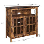 Mobile TV con armadietti contenitori Convenience Concepts Big Sur Highboy da 40 pollici